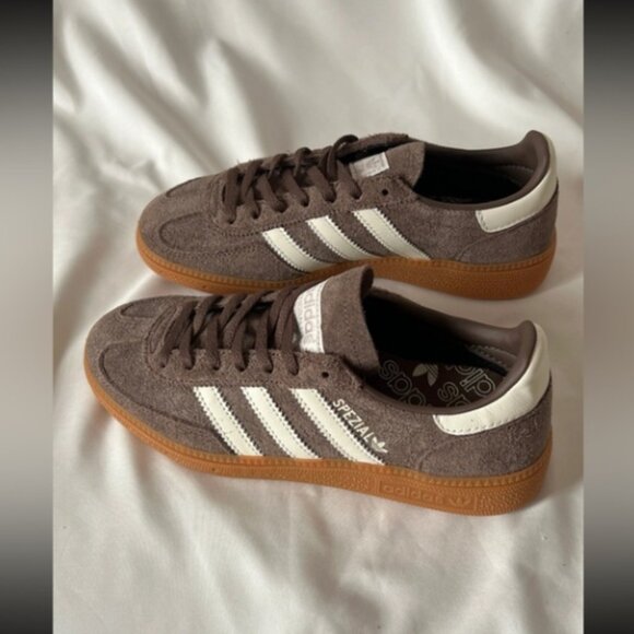 NWT Women's Adidas Handball Spezial Shoes Brown White - Picture 5 of 9